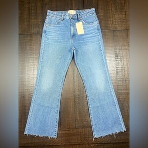 NWT CQY Denim Wes Cropped Jeans, Dream Wash, 100% Cotton Size 27